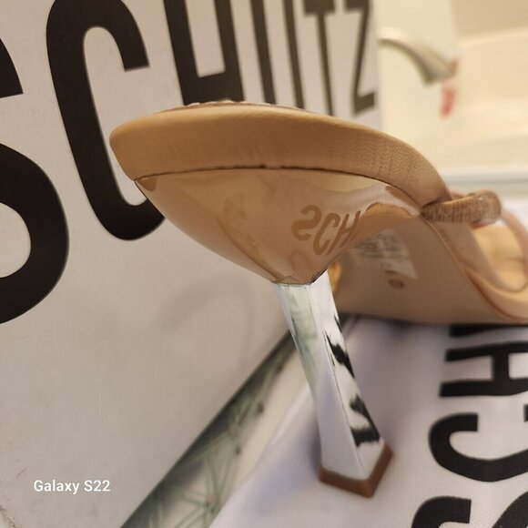 SCHUTZ Agatha Open Toe High Heel Sandals Women's - Honey Beige. Various - Picture 5 of 14